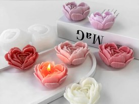 Molde silicona flor corazon